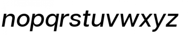 Articulat Medium Oblique Font LOWERCASE