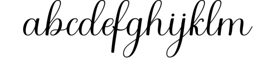 Arelina Script Font 1 Font LOWERCASE