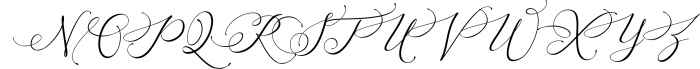 Arellia Script // Luxury Font Font UPPERCASE