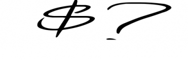 Ariel Signature 1 Font OTHER CHARS