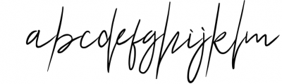 Ariel Signature Font LOWERCASE