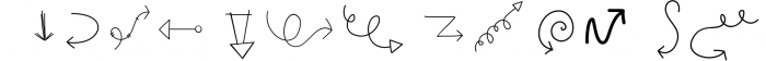 Arrows - A Doodle Font Font UPPERCASE