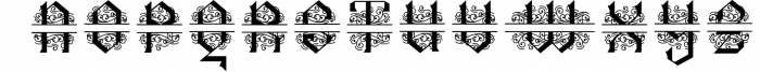 Arshaka Monogram Font - 4 Style Monogram 1 Font UPPERCASE
