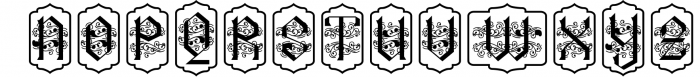 Arshaka Monogram Font - 4 Style Monogram 2 Font UPPERCASE
