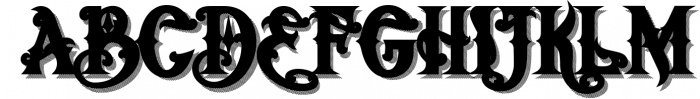 Artedoms typeface 2 Font UPPERCASE