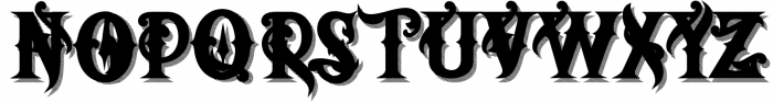 Artedoms typeface 2 Font UPPERCASE