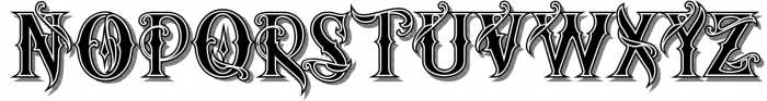 Artedoms typeface 3 Font UPPERCASE