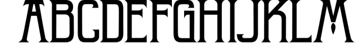 Artum - Serif font family 1 Font UPPERCASE