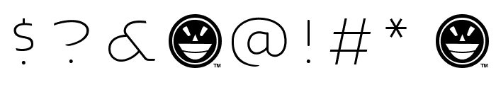 ARB-218 Neon Blunt MAR-50 Bold Font OTHER CHARS
