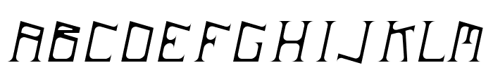 ArDeck Italic Font UPPERCASE