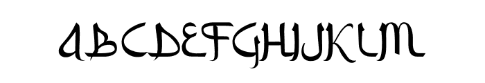 Arabian Night Commercial Used Font UPPERCASE