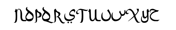 Arabian Night Commercial Used Font UPPERCASE