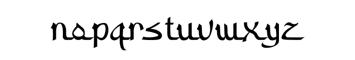 Arabian Night Commercial Used Font LOWERCASE