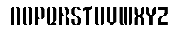 Arabic curves Regular Font UPPERCASE