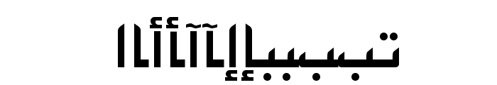 ArabicKufiSSK Font UPPERCASE