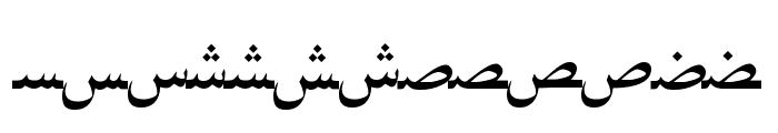ArabicNaskhSSK Font LOWERCASE