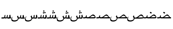ArabicRiyadhSSK Font LOWERCASE