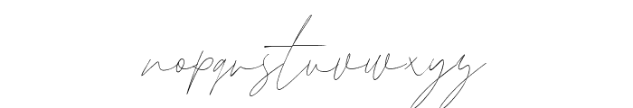 Arabilla Signature Regular Font LOWERCASE