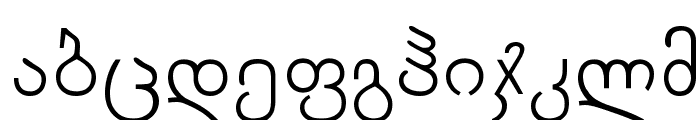Arachveulebrivi Thin Font LOWERCASE