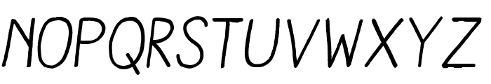 Aracne Regular Italic Font UPPERCASE