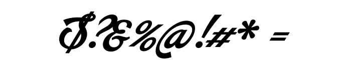 Arando Script PERSONAL USE Bold Italic Font OTHER CHARS