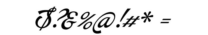 Arando Script PERSONAL USE Italic Font OTHER CHARS