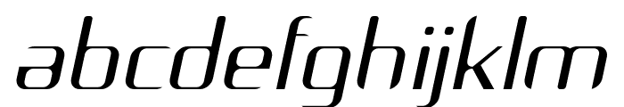 Arbeka  LightItalic Font LOWERCASE