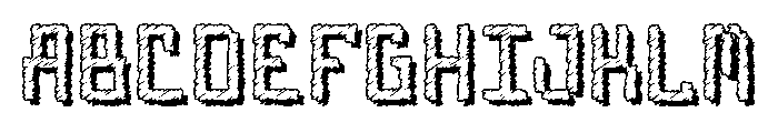 Arcade Nightmare Font UPPERCASE