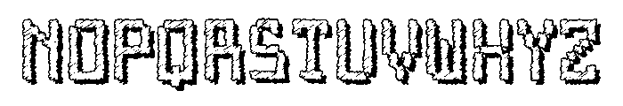 Arcade Nightmare Font LOWERCASE