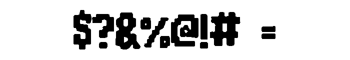 Arcade Raiders Font OTHER CHARS