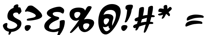 Arcanum Italic Font OTHER CHARS
