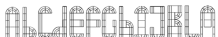 Arch Window Font UPPERCASE