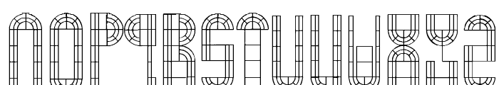 Arch Window Font UPPERCASE