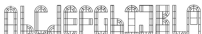 Arch Window Font LOWERCASE