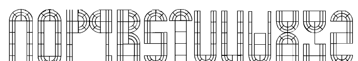 Arch Window Font LOWERCASE