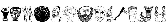 Archaeological Font UPPERCASE