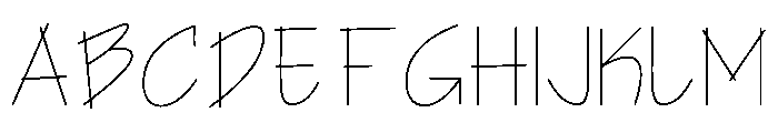 Architect's Hand Font UPPERCASE
