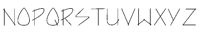 Architect's Hand Font UPPERCASE