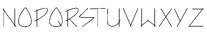Architect's Hand Font LOWERCASE