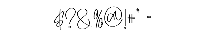Archive Signature Font OTHER CHARS