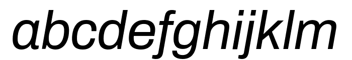 Archivo VF Beta Italic Font LOWERCASE