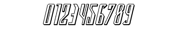 Archnemesis 3D Italic Font OTHER CHARS