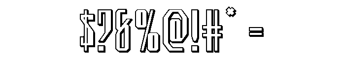 Archnemesis 3D Font OTHER CHARS