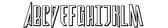 Archnemesis 3D Font UPPERCASE