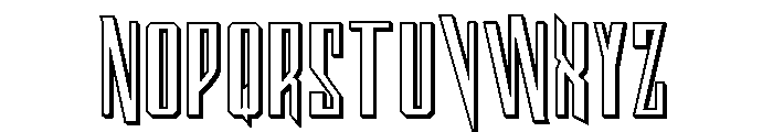 Archnemesis 3D Font LOWERCASE