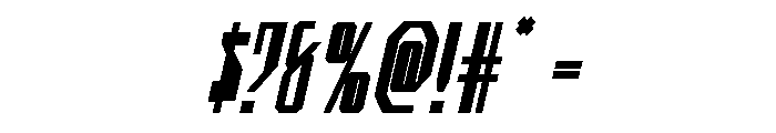 Archnemesis Bold Italic Font OTHER CHARS