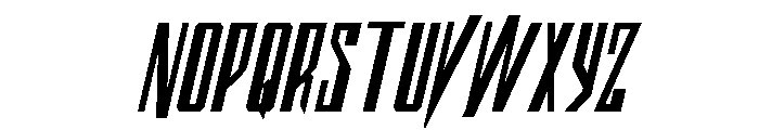 Archnemesis Bold Italic Font UPPERCASE