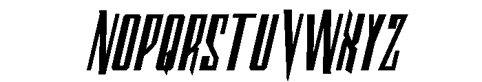 Archnemesis Bold Italic Font LOWERCASE