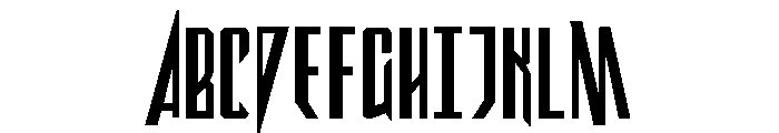 Archnemesis Bold Font UPPERCASE