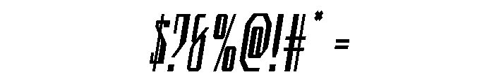 Archnemesis Condensed Semi-Ita Font OTHER CHARS